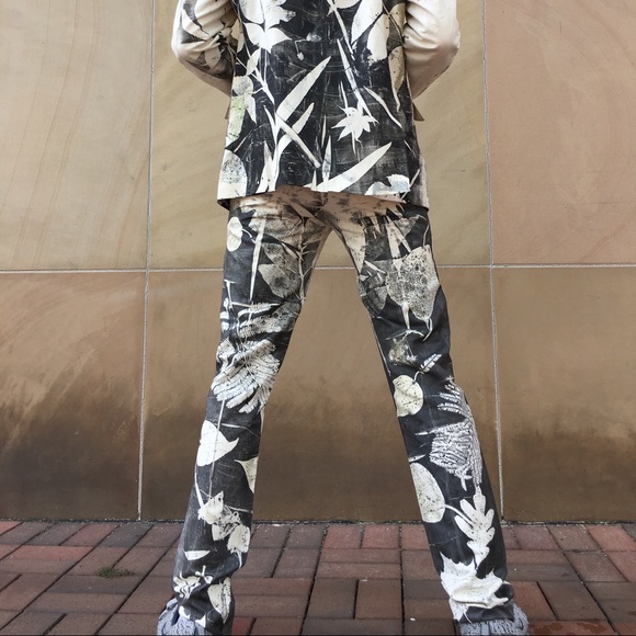 EveSkywalker Botanical Printed By Hand Linen Suit - Picture 5 of 7